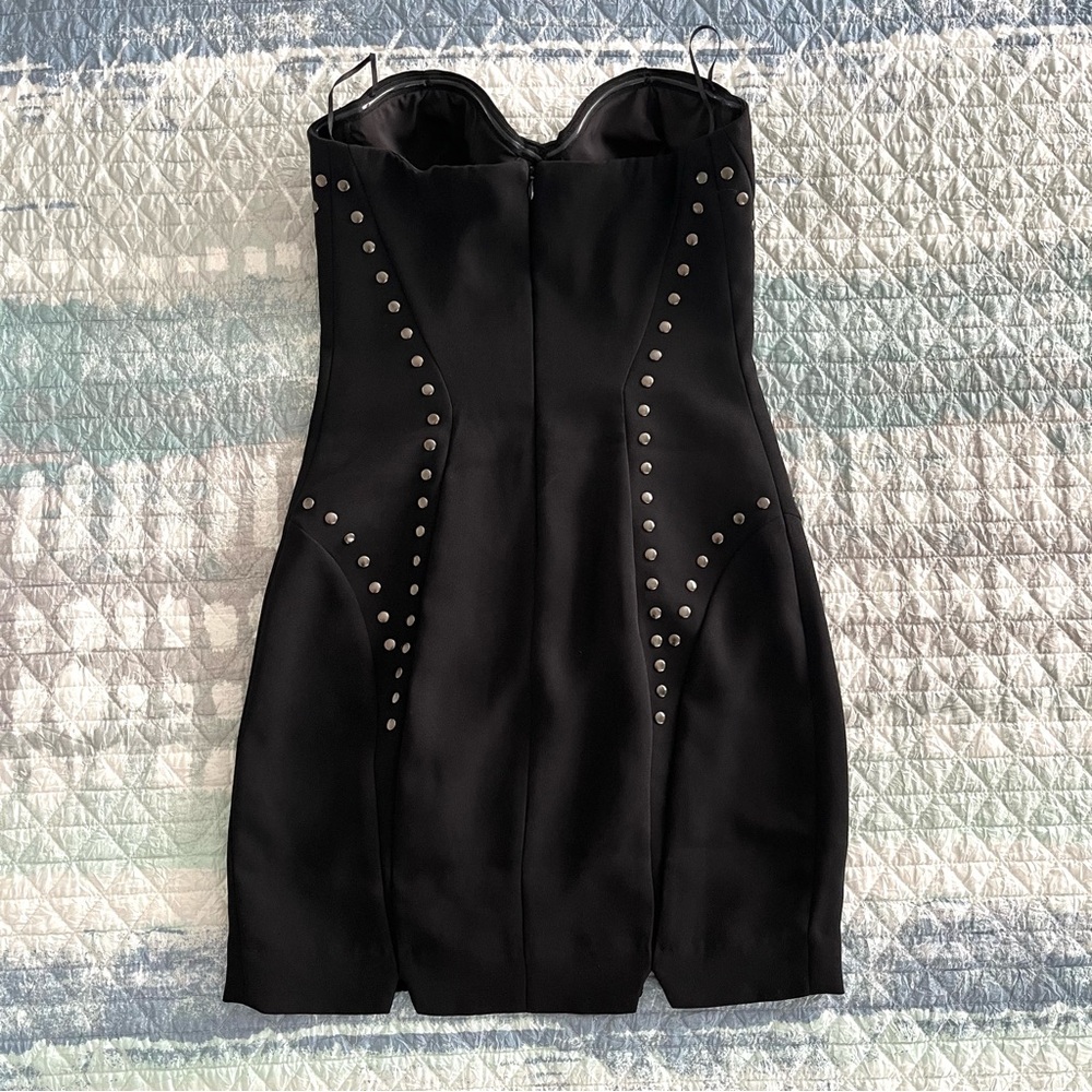 GUESS NWT Elegant Studded Black Strapless Dress 10012 - Picture 3 of 5